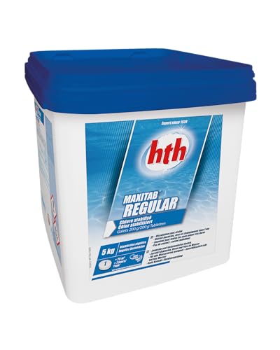 hth Maxitab Regular 5kg - Chlortabletten für den Pool, zur Dauerdesinfektion von HTH