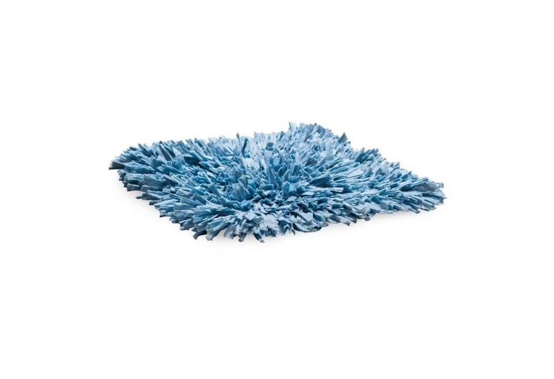 HTI-Line Badematte Geknüpfte Badematte Hellblau, Höhe 50 mm, 1 Badematte, Textil, rechteckig, Uni, Badewannenvorleger Badteppich von HTI-Line