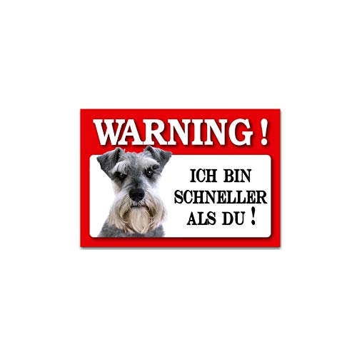 Blechschild Wachhund Schnauzer Warnung vor dem Hund, Retroschild HTI-Line von HTI-Line