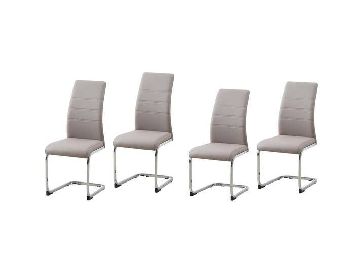 HTI-Line, Stühle, Schwingstuhl 4er Set PU cappuccino HTI-Line, Stühle, Schwingstuhl 4er Set PU cappuccino von HTI-Line