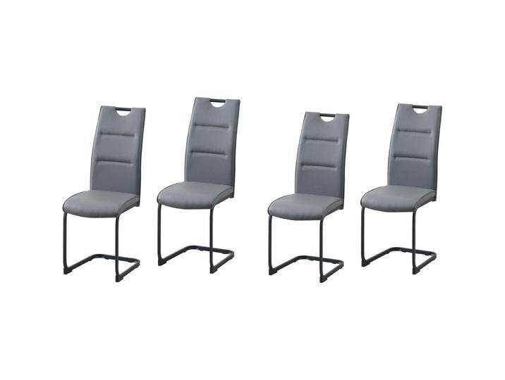 HTI-Line, Stühle, Schwingstuhl 4er Set PU grau HTI-Line, Stühle, Schwingstuhl 4er Set PU grau von HTI-Line