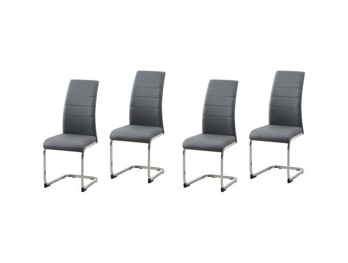 HTI-Line, Stühle, Schwingstuhl 4er Set PU grau HTI-Line, Stühle, Schwingstuhl 4er Set PU grau von HTI-Line