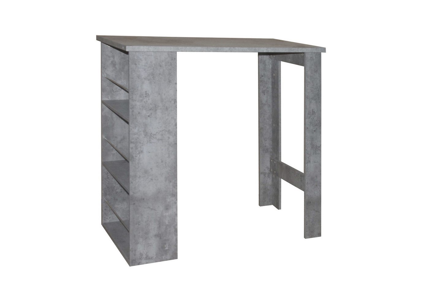 HTI-Line Bartisch Bartisch Thekla Wand (Stück, 1-St., 1 Bartisch Thekla, ohne Dekoration), Küchentisch Wandmontage 3 Regalfächer von HTI-Line