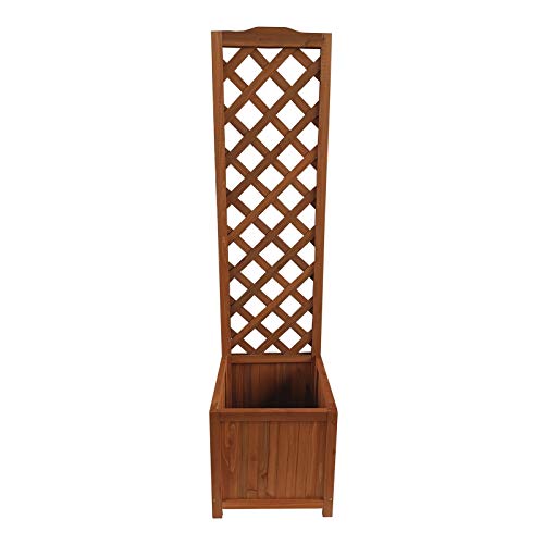 HTI-Line Blumenkasten Heidi Small Blumenkübel Rankgitter Spalier Braun von HTI-Line