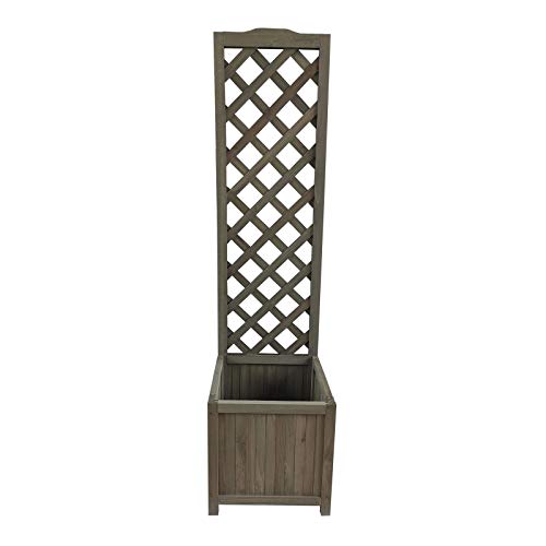 HTI-Line Blumenkasten Heidi Small Blumenkübel Rankgitter Spalier Grau von HTI-Line