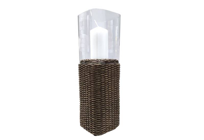 HTI-Line Dekofigur Teelichthalter Rattan (Stück, 1 St., 1 Windlicht ohne Kerze), Windlicht Gartenlicht Outdoor Rattanoptik von HTI-Line