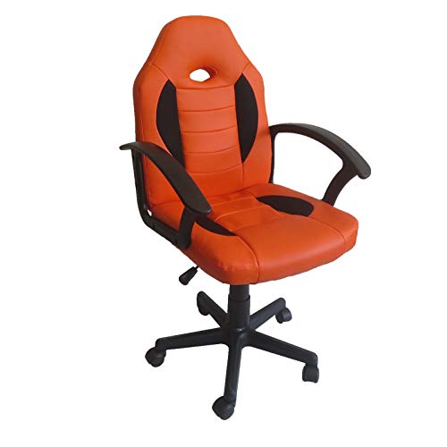 HTI-Line Drehstuhl Daytona Junior Racingsessel Gamerstuhl Bürostuhl Orange von HTI-Line