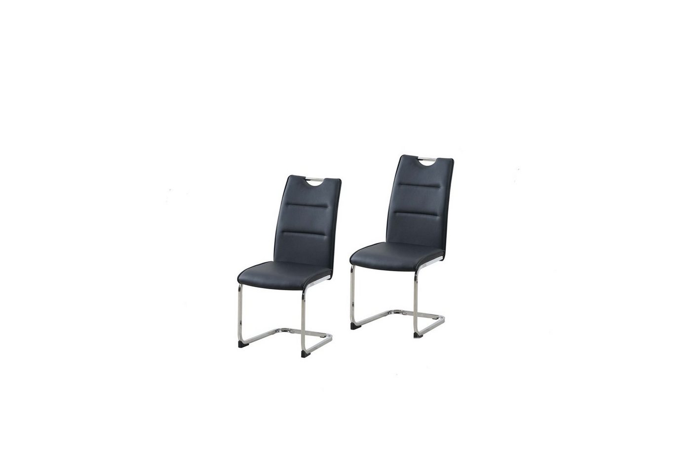HTI-Line Freischwinger Schwingstuhl 2er Set PU DannyC (Set, 2 St), Freischwinger Esszimmerstuhl Kunstleder von HTI-Line