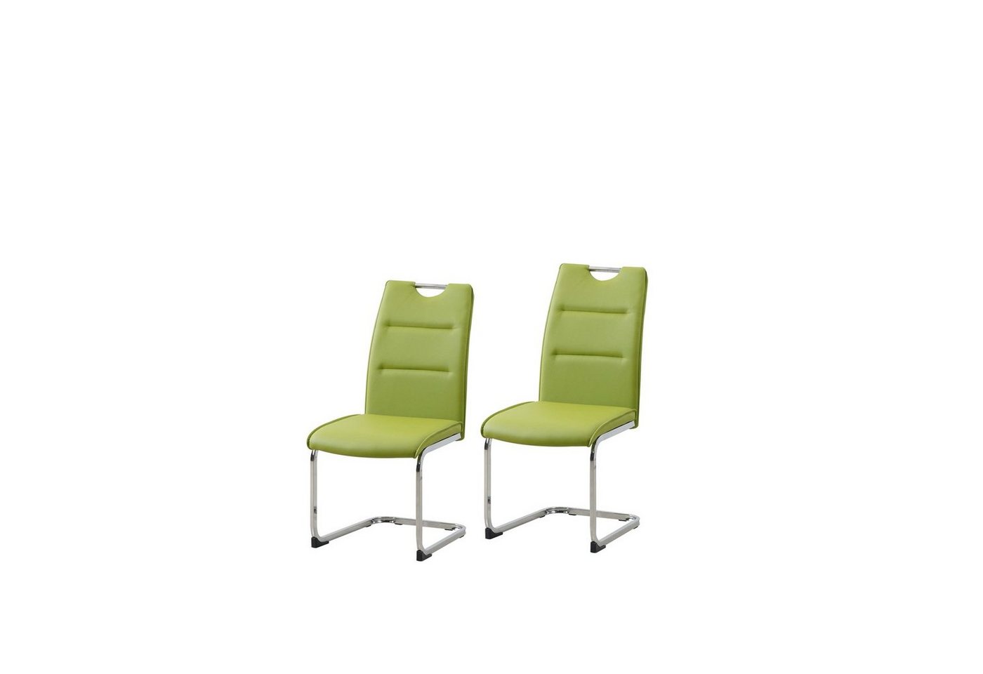 HTI-Line Freischwinger Schwingstuhl 2er Set PU DannyC (Set, 2 St), Freischwinger Esszimmerstuhl Kunstleder von HTI-Line