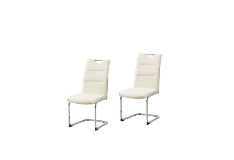 HTI-Line Freischwinger Schwingstuhl 2er Set PU DannyC (Set, 2 St), Freischwinger Esszimmerstuhl Kunstleder von HTI-Line