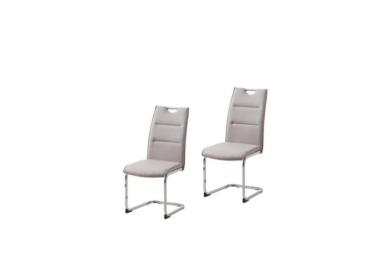 HTI-Line Freischwinger Schwingstuhl 2er Set PU DannyC (Set, 2 St), Freischwinger Esszimmerstuhl Kunstleder von HTI-Line