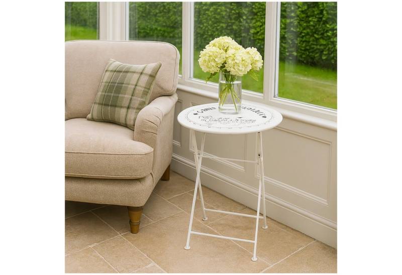 HTI-Line Gartentisch Gartentisch Vino (Stück, 1-St., 1 Gartentisch), Metalltisch nostalgisch von HTI-Line