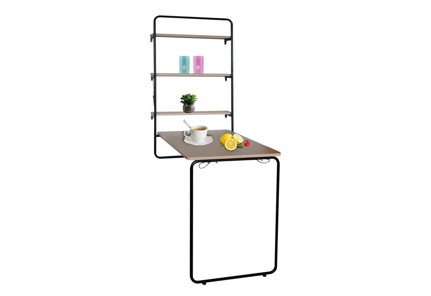 HTI-Line Klapptisch Wandklapptisch Cora mit Kreidetafel (1x Klapptisch Cora,ohne Dekoration und Kreide) von HTI-Line