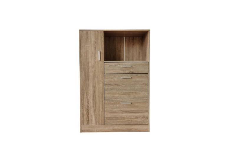 HTI-Line Küchenbuffet Küchenschrank Kombi L Blanca (Stück, 1-St., 1 Küchenschrank Kombi L Blanca) Küchenbuffet Mehrzweckschrank Mikrowellenschrank von HTI-Line