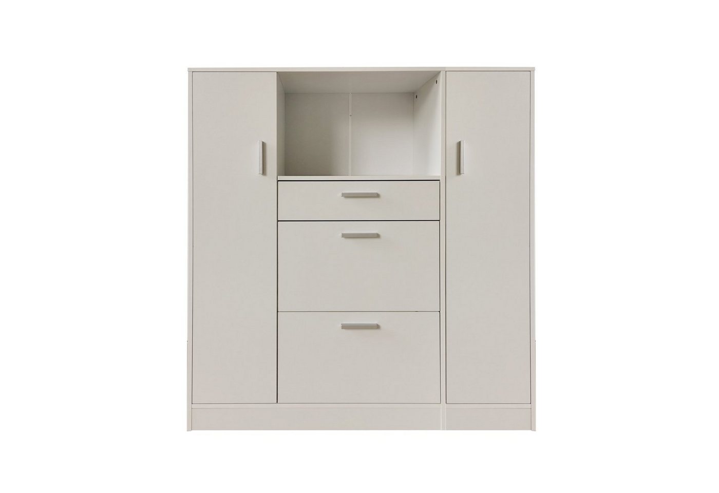 HTI-Line Küchenbuffet Küchenschrank Kombi L und S Blanca (Set, 2-St., 1x Küchenschrank Kombi L Blanca, 1x Küchenschrank Kombi S Blanca) Küchenbuffet Mehrzweckschrank Mikrowellenschrank von HTI-Line