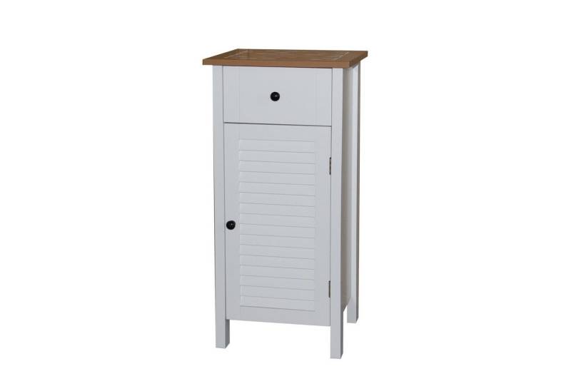 HTI-Line Midischrank Badezimmerschrank Bambus (Stück, 1-St., 1x Badezimmerschrank, ohne Dekoration) Midischrank 1 Schublade 2 Regalfächer von HTI-Line