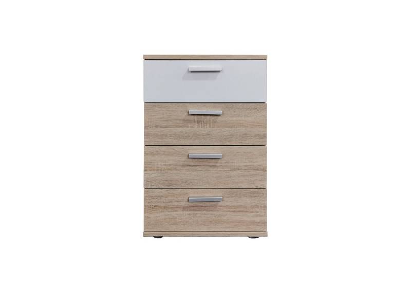 HTI-Line Nachtkommode Nachtschrank Nina mit 4 Schubladen (Stück, 1 St., 1 Nachtschrank ohne Dekoration), Nachttisch Nachtkommode Nachtkonsole von HTI-Line
