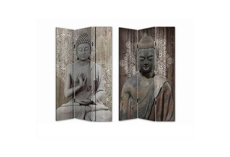 HTI-Line Paravent Paravent Buddha 3 (Stück, 1 St., 1 Paravent), Raumteiler Sichtschutz Trennwand von HTI-Line
