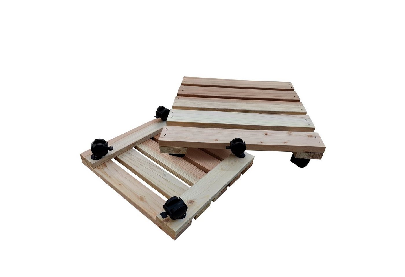HTI-Line Rollbrett Pflanzenroller 2er Set Heidi, (Set, 2-St., 2x Pflanzenroller), Pflanzenuntersetzer Rollbrett Transporthilfe von HTI-Line