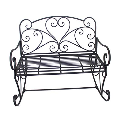 HTI-Line Schaukelbank Curly Gartenbank Metall nostalgisch von HTI-Line