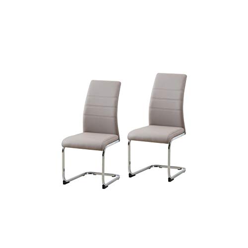 HTI-Line Schwingstuhl 2er Set PU Cappuccino SallyC Freischwinger Esszimmerstuhl Kunstleder HTI-Line Schwingstuhl 2er Set PU Cappuccino SallyC Freischwinger Esszimmerstuhl Kunstleder von HTI-Line