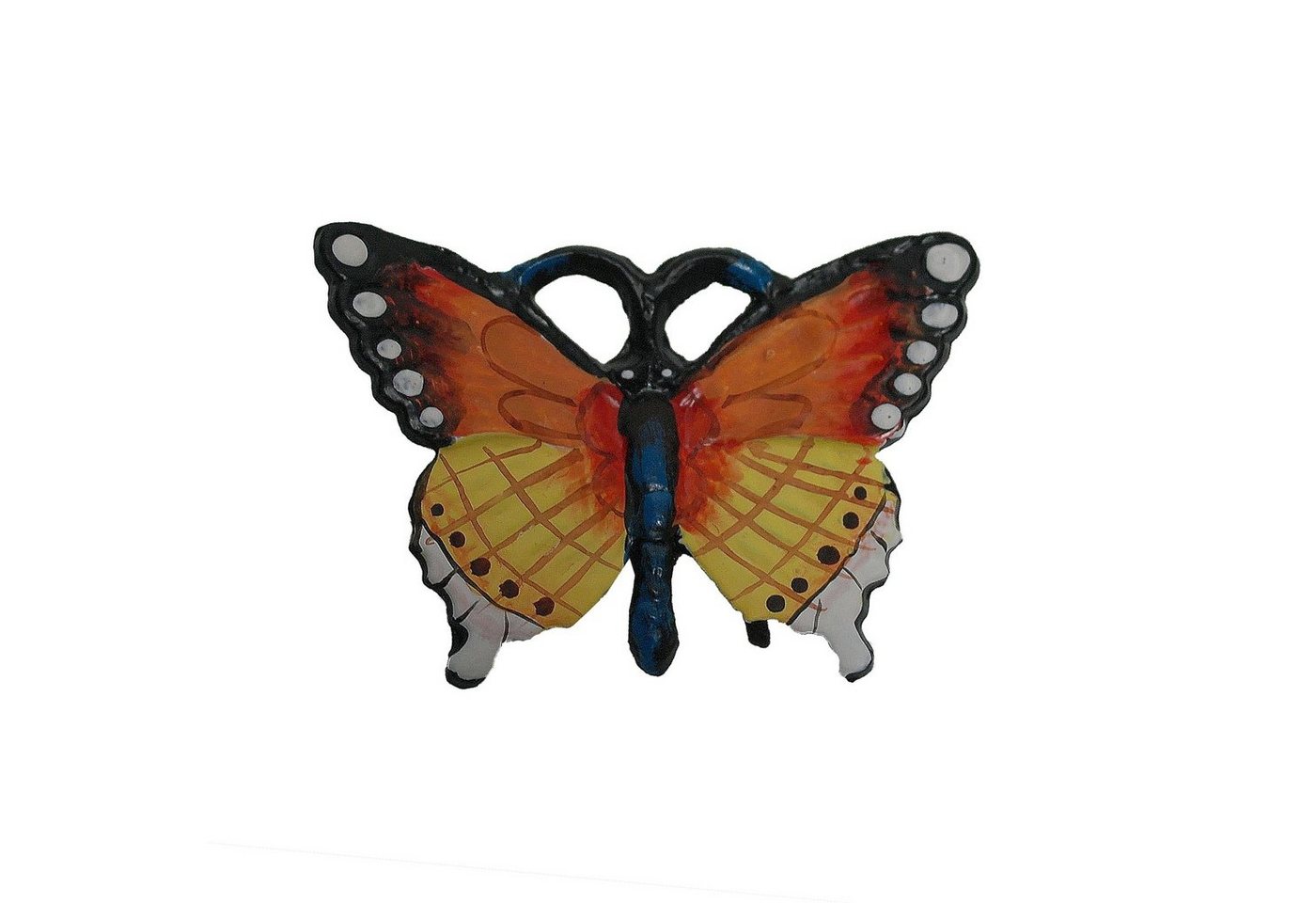 HTI-Line Wanddekoobjekt Wanddeko Schmetterling (Stück, 1 St., 1x Wanddeko Schmetterling, ohne Montagematerial), Wandschmuck Gusseisen Deko Tier Figur Wand Antik-Stil Gartendeko von HTI-Line