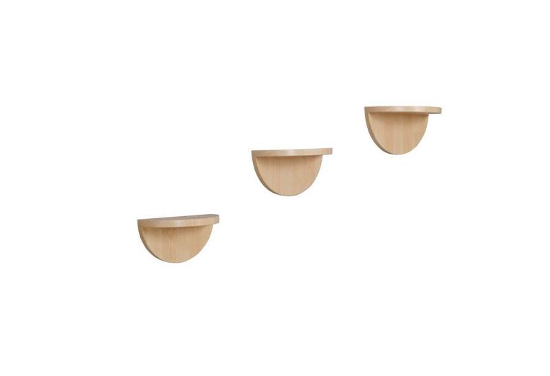 HTI-Line Wandregal Wandregal Altona 943 3er-Set, Set 3-tlg., Wandkonsole halbrund von HTI-Line