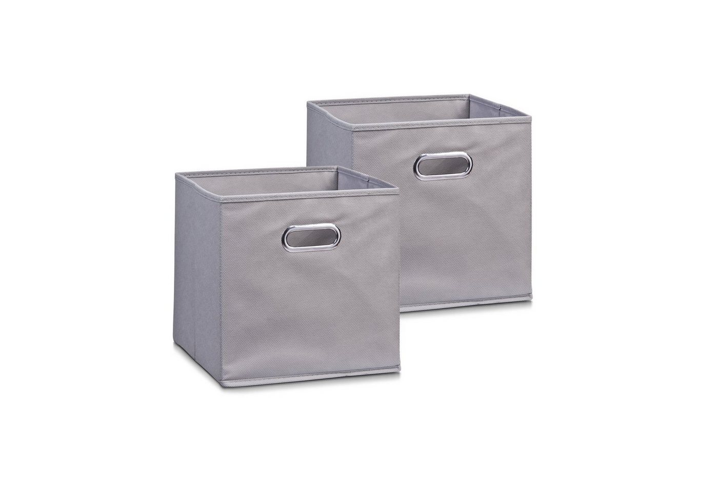 HTI-Living Aufbewahrungsbox Aufbewahrungsbox Vlies Grau 2er-Set (Set, 2 St., 2x Aufbewahrungsboxen), Ordnungsbox Faltbox Regalbox von HTI-Living