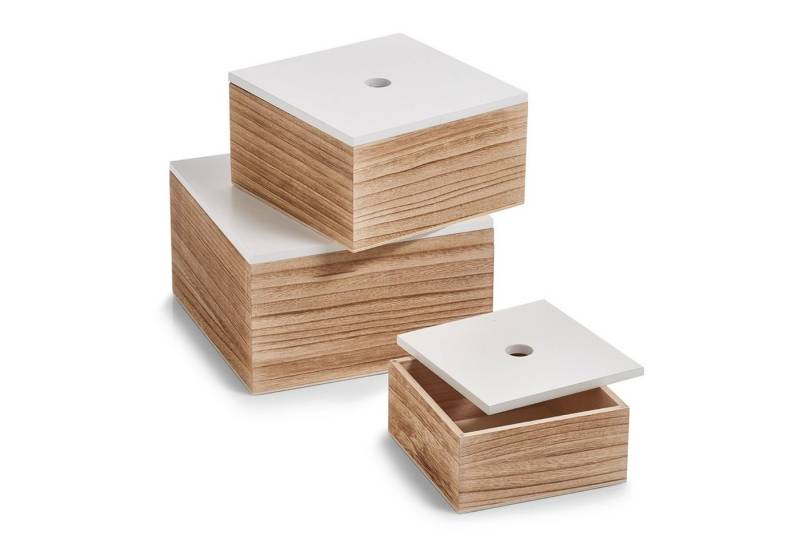 HTI-Living Aufbewahrungsbox Aufbewahrungsboxen-Set Holz 3-teilig (3 St., 3 Boxen in verschiedenen Größen mit Deckel) von HTI-Living