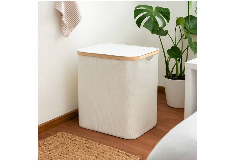 HTI-Living Aufbewahrungsbox Wäschebehälter mit Deckel Aufbewahrungsbox (Stück, 1 St., Aufbewahrungsbox), Ordnungsbehälter Ordnungsbox Wäschesammler von HTI-Living