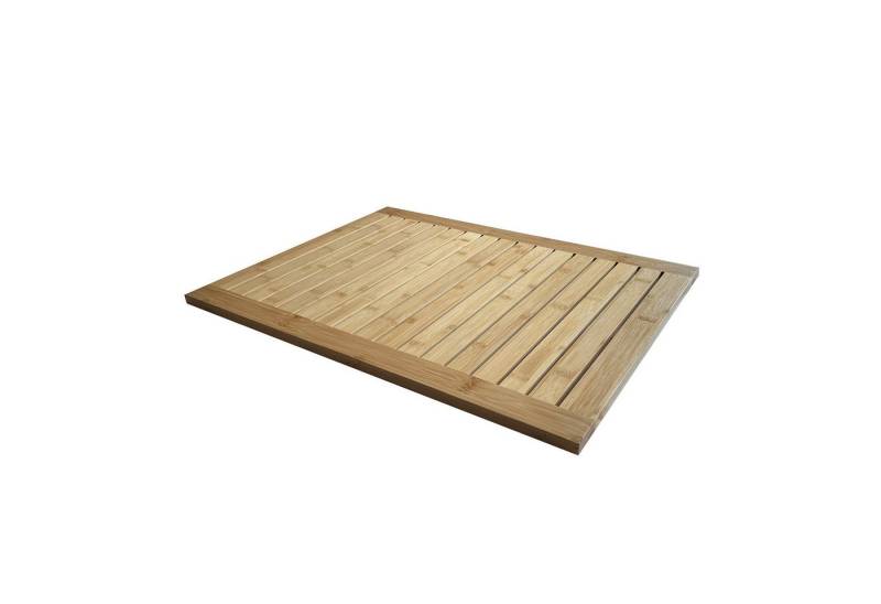 HTI-Living Badematte Badematte Bambus 60 x 40 cm, Höhe 3.5 mm, 1 Badematte, Holz, rechteckig, Bambusmatte Antirutschmatte Badvorleger von HTI-Living