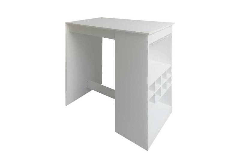HTI-Living Bartisch Küchenbar Lisa Weiß (Stück, 1-St., 1 Bartisch), Bartisch mit Regal von HTI-Living