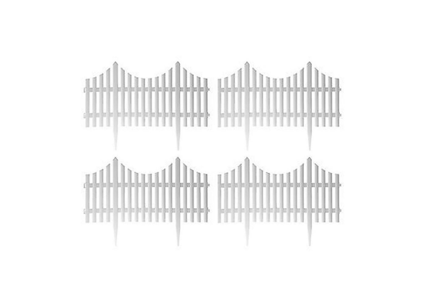 HTI-Living Beetbegrenzung Zierzaun Bogen unten Nessa, LxH: 60x32.5 cm, Set, 4 Zaunelemente, Beeteinfassung Beetbegrenzung HTI-Living Beetbegrenzung Zierzaun Bogen unten Nessa, LxH: 60x32.5 cm, Set, 4 Zaunelemente, Beeteinfassung Beetbegrenzung von HTI-Living