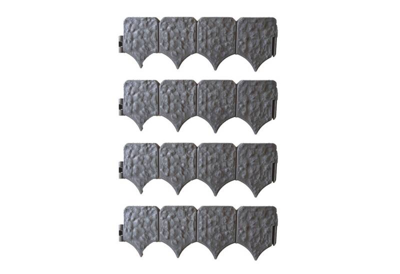 HTI-Living Beetumrandung Beeteinfassung 328 cm Steinoptik, LxH: 41x14 cm, Set, 8 Zaunelemente, Zierzaun Beetumrandung Beetbegrenzung HTI-Living Beetumrandung Beeteinfassung 328 cm Steinoptik, LxH: 41x14 cm, Set, 8 Zaunelemente, Zierzaun Beetumrandung Beetbegrenzung von HTI-Living