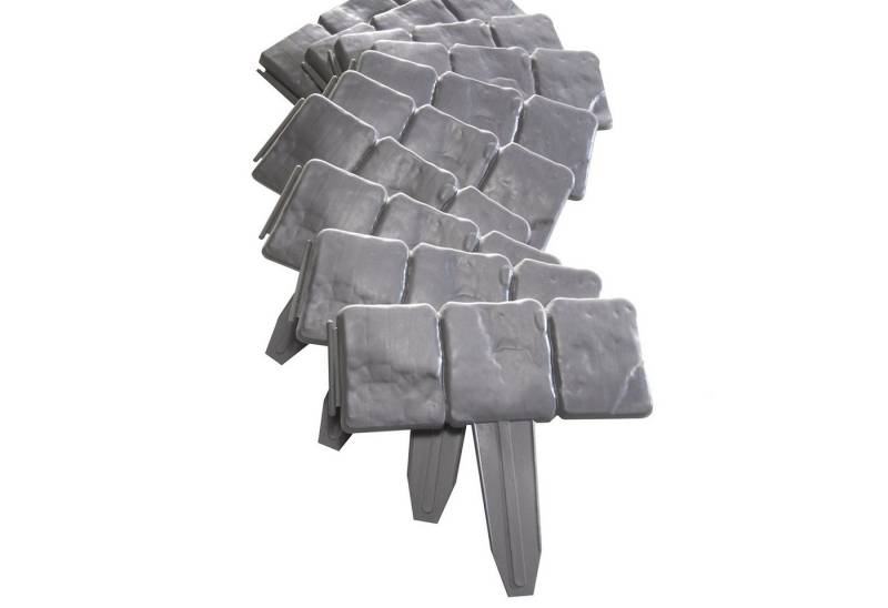 HTI-Living Beetumrandung Rasenkante 1000 cm mit Solarlichterkette, LxH: 25x23 cm, Set, 40 Module inkl. Solarlichterkette, Beetbegrenzung Beeteinfassung Beetumrandung von HTI-Living