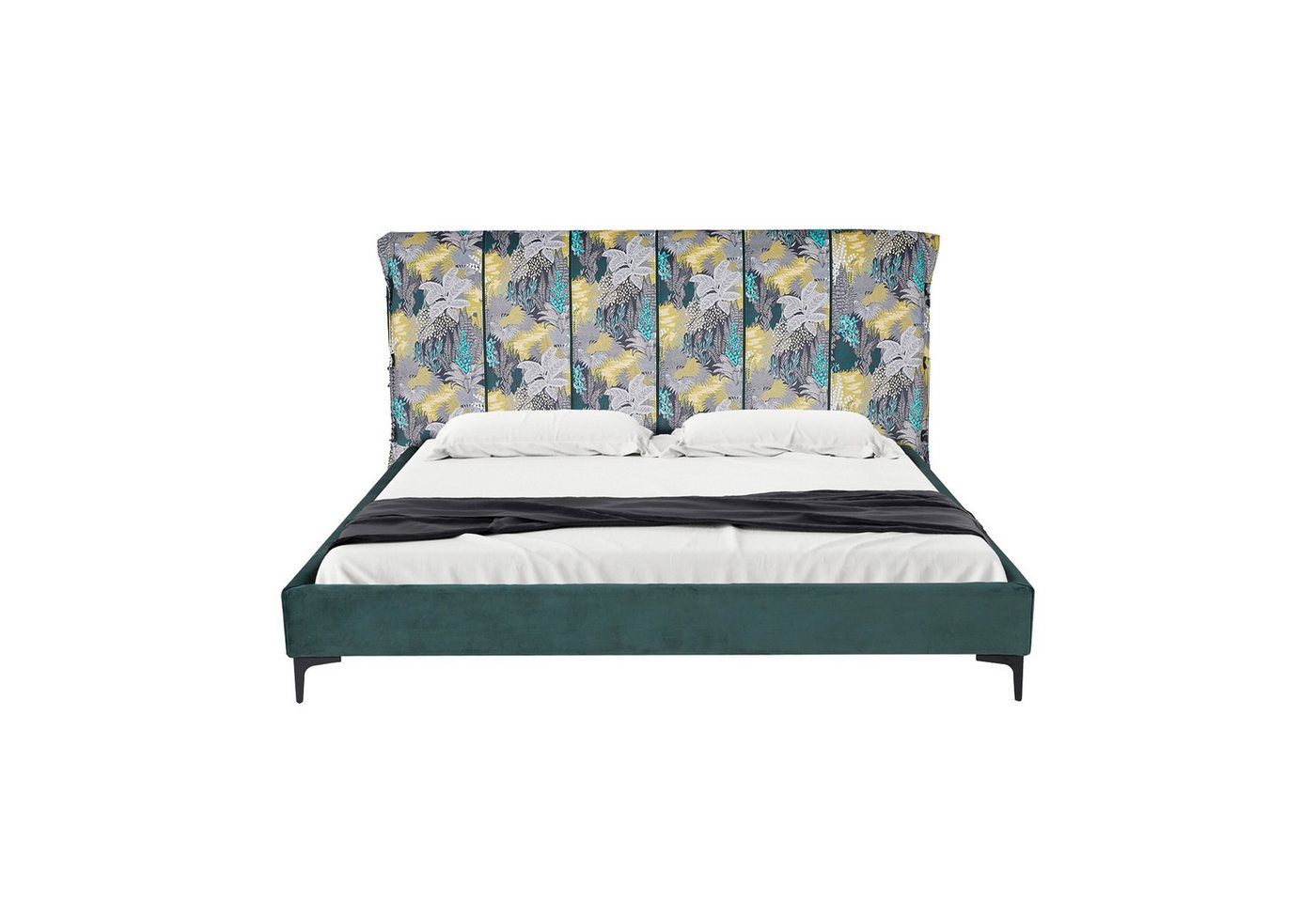 HTI-Living Bettgestell Doppelbett 180 x 200 cm Roxbury Dreamy Forest Grün (Stück, 1-tlg., 1x Bett Roxbury inkl. Lattenrost, ohne Matratze), mit hohem Kopfteil von HTI-Living