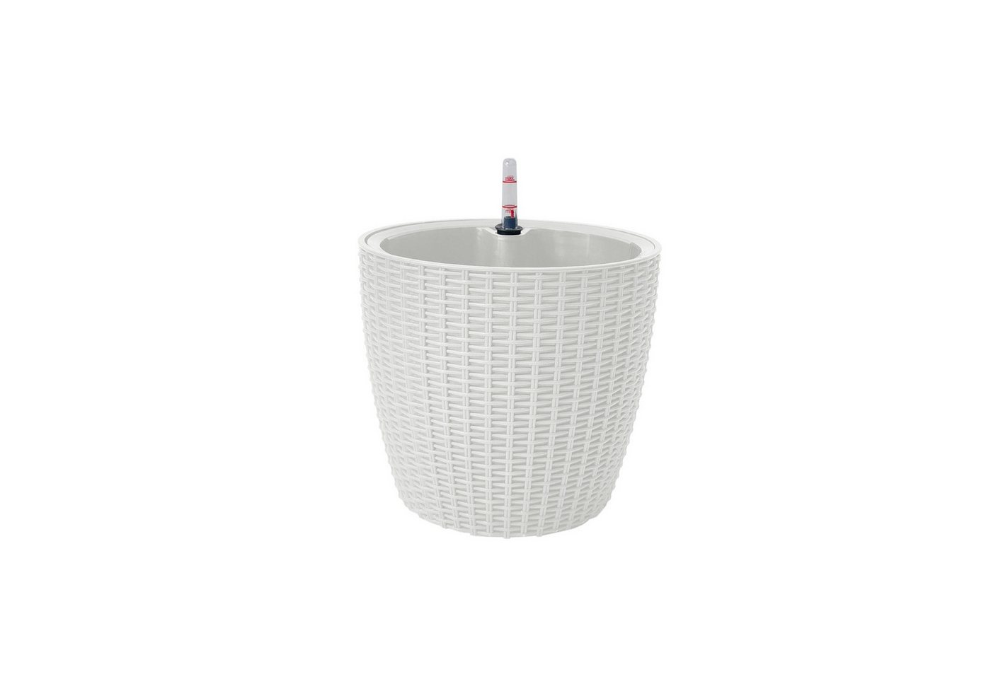 HTI-Living Blumentopf Blumentopf Nessa Hydro 21,5 cm Weiß (Stück, 1 St., 1 Übertopf), mit Wasserspeicher und Wasserstandsanzeiger von HTI-Living
