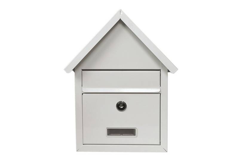 HTI-Living Briefkasten Briefkasten Amin Weiß mit Spitzdach (Stück, 1-St., 1 Briefkasten), zur Wandmontage von HTI-Living
