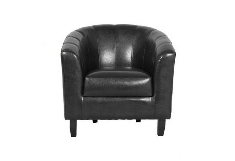 HTI-Living Cocktailsessel Cocktailsessel Cadogan Schwarz (Stück, 1-St., 1 Sessel), Loungesessel Clubsessel Kunstleder von HTI-Living