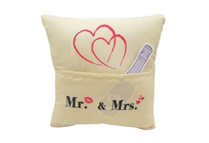 HTI-Living Dekokissen Geschenk zum Befüllen Kissen "Mr. Mrs", Jahrestagsgeschenk Dekokissen Sofakissen HTI-Living Dekokissen Geschenk zum Befüllen Kissen "Mr. Mrs", Jahrestagsgeschenk Dekokissen Sofakissen von HTI-Living