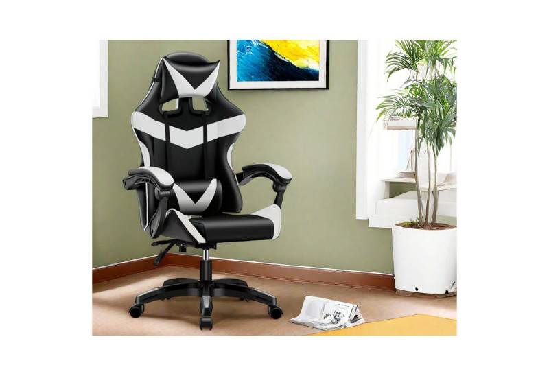 HTI-Living Drehstuhl Bürostuhl Schwarz/Weiß Krit Power (Stück, 1 St), Gaming Stuhl Drehstuhl Schreibtischstuhl von HTI-Living