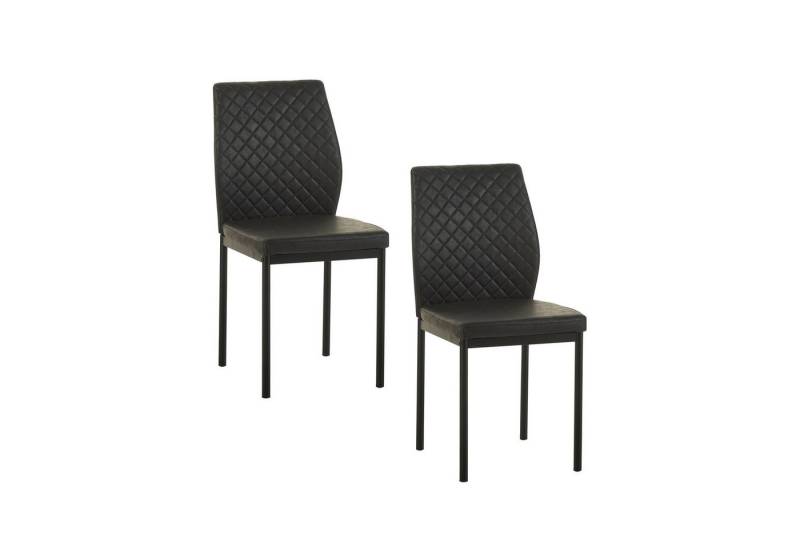HTI-Living Esszimmerstuhl Esszimmerstuhl 2er Set Antikanthrazit Tromi (Set, 2 St), Küchenstuhl von HTI-Living