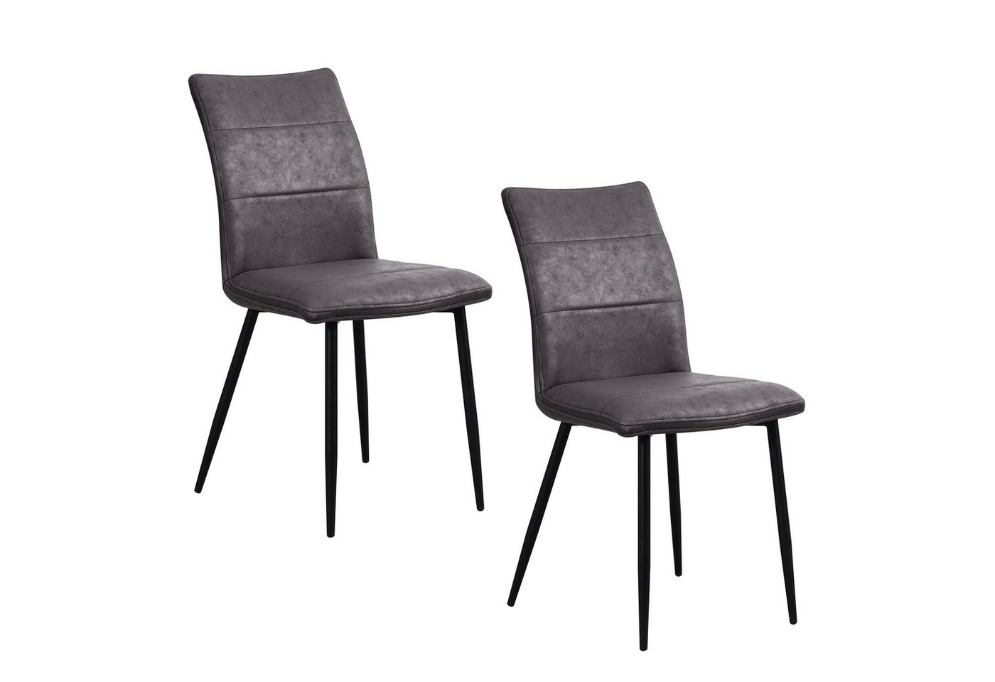 HTI-Living Esszimmerstuhl Esszimmerstuhl 2er Set Antikanthrazit Vasile (Set, 2 St), Küchentuhl von HTI-Living
