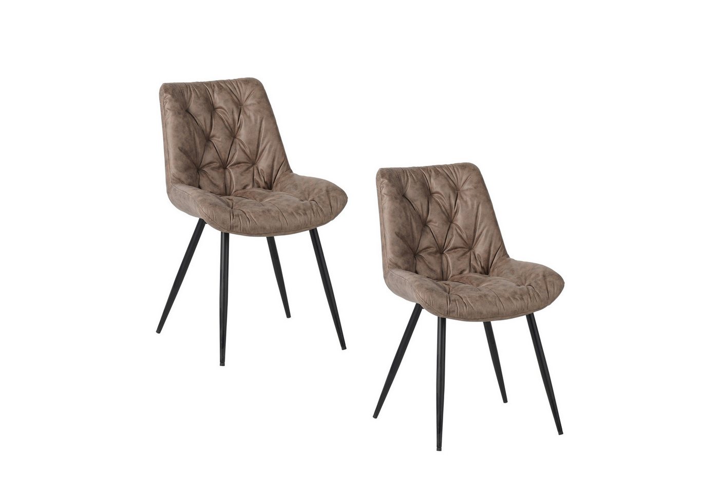 HTI-Living Esszimmerstuhl Esszimmerstuhl Antikhellbraun 2er Set Loryn (Set, 2 St), Küchenstuhl von HTI-Living