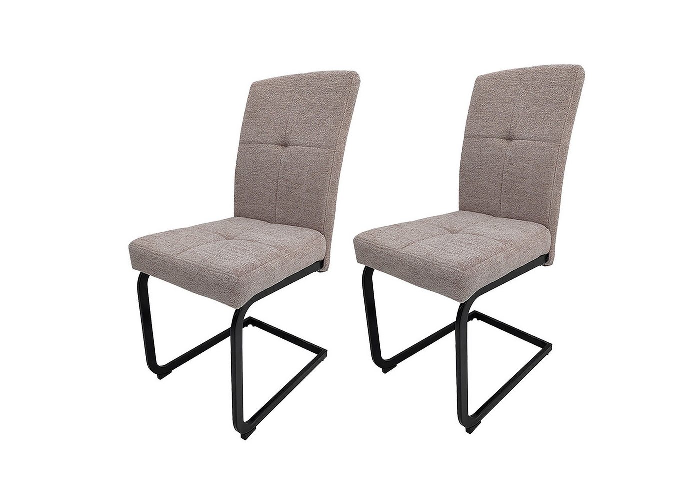 HTI-Living Esszimmerstuhl Schwingstuhl 2er Set Kinsey Braun (Set, 2 St), Freischwinger Esszimmerstuhl von HTI-Living