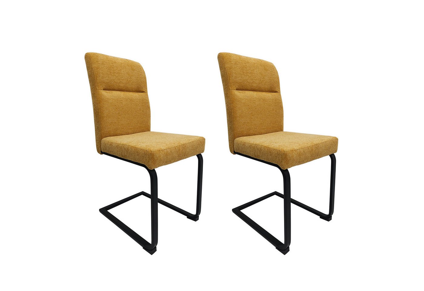 HTI-Living Esszimmerstuhl Schwingstuhl Liron Gelb 2er-Set (Set, 2 St), Esszimmerstuhl Freischwinger von HTI-Living