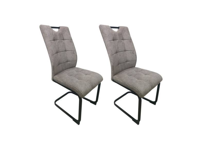 HTI-Living Esszimmerstuhl Schwingstuhl Mateo Beige 2er-Set (Set, 2 St), Esszimmerstuhl Freischwinger von HTI-Living