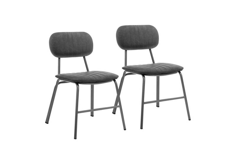 HTI-Living Esszimmerstuhl Stuhl 2er Set Vivila Dunkelgrau (Stück, 2 St), Küchenstuhl von HTI-Living
