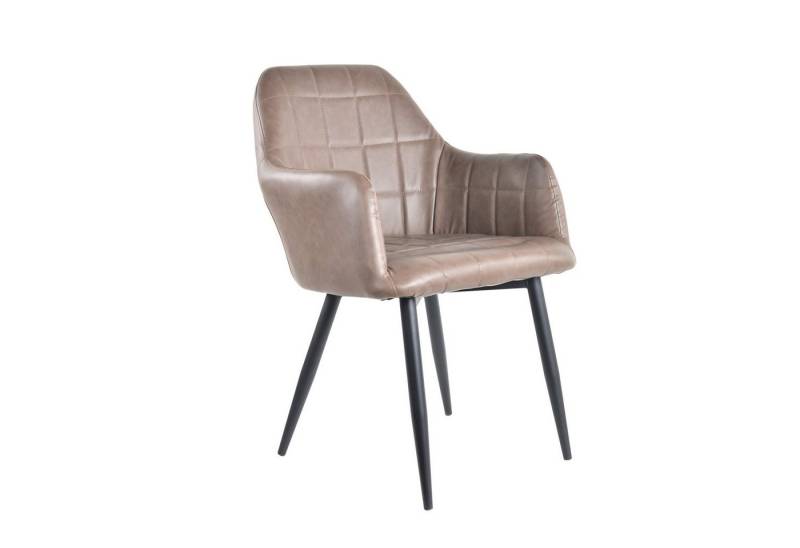 HTI-Living Esszimmerstuhl Stuhl Albany Vintage Antikbraun (Stück, 1 St), Esszimmerstuhl Armlehnenstuhl Polsterstuhl von HTI-Living