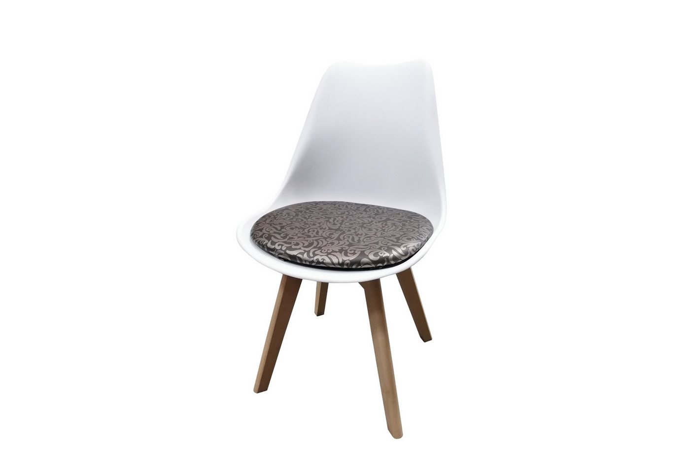 HTI-Living Esszimmerstuhl Stuhl Atlanta PU Muster (Stück, 1 St), Esszimmerstuhl Kunststoffschale Kunstlederbezug Holzfüße von HTI-Living